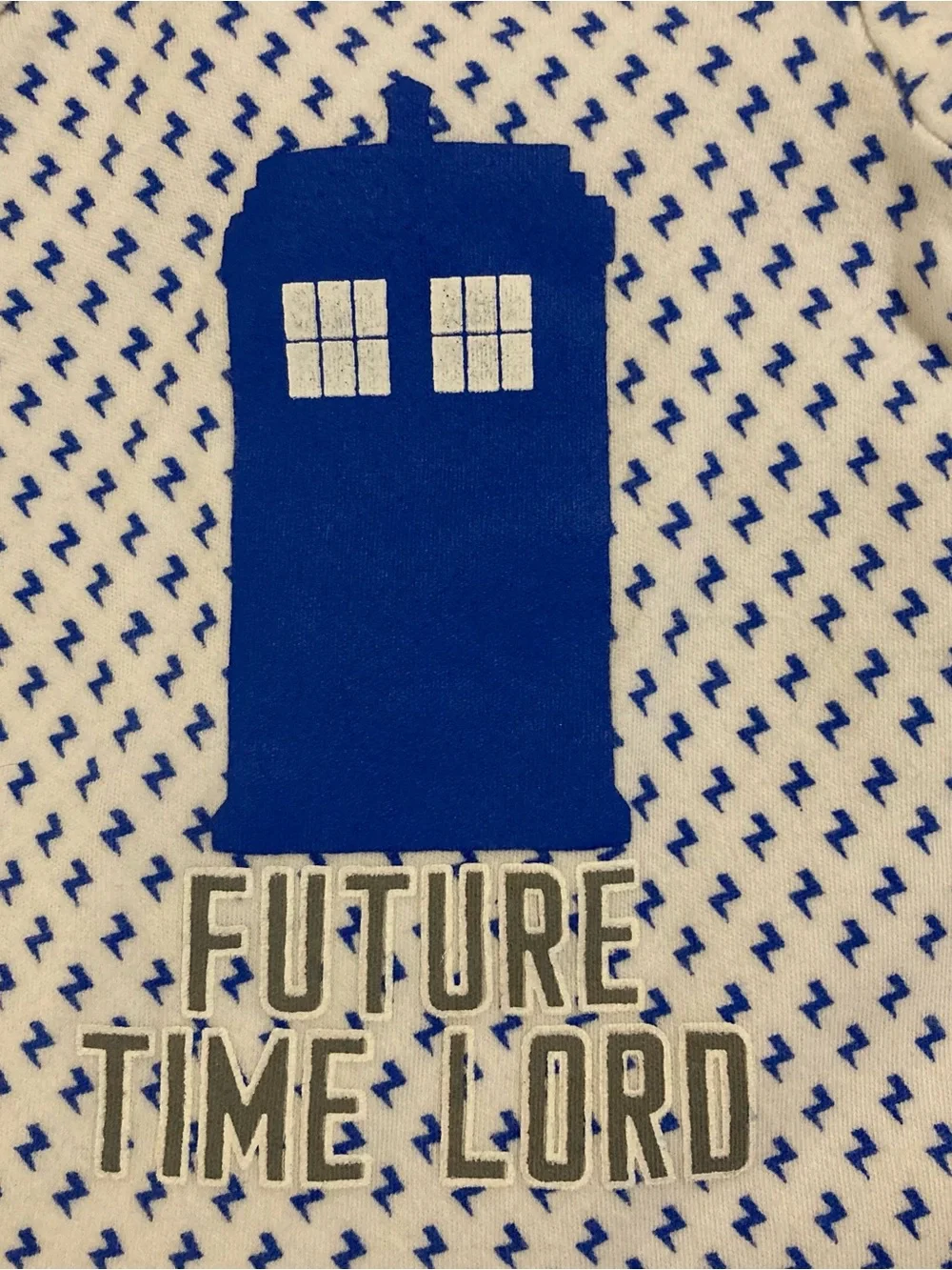 Doctor Who Tardis Future Time Lord Newborn Baby Romper Footless Coverall NB Dr.
